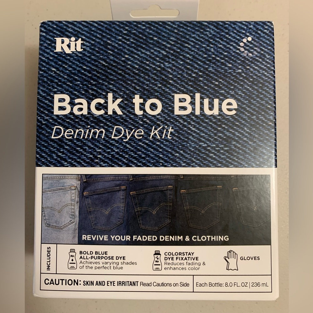RIT Back To Blue Denim Dye Kit New In Box